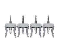 Jiawu Paquete de 4 Herramientas Extractoras de Tubos Rotos | Acero Al Carbono, Vástago Hexagonal para Taladro Eléctrico, Herramienta Extractora de Válvula Angular de Grifo Accionada