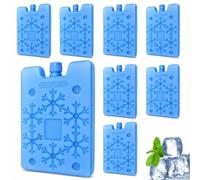 Jiawu Paquetes de Hielo para Loncheras, 8 Bloques de Hielo Reutilizables para Enfriador de Pantano y Ventilador de Aire Acondicionado Portátil, Bloques de Congelador para Picnic