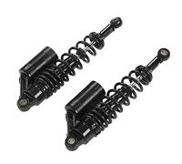 Jiawu Par de Amortiguadores de Motocicleta de 340 Mm, Resorte de Suspensión Trasera, Amortiguador Universal Resistente para ATV SUV Go Kart Scooter, Aleación de Aluminio CNC, Resistencia a la
