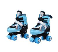 Jiawu Patines para Niños, Talla Ajustable, Ruedas con Luces, Rodamientos | Patines en línea para niños, material PP y PU, triple protección de tobillo, llave incluida, patinaje sobre pista al aire ,
