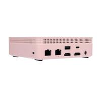 Jiawu PC Pequeña Compacta HD Multimedia Tipo C Gigabit con WiFi Dual, Rendimiento Multitarea para Configuración de Sala de Estar en Casa (8G y 256G Rosa)