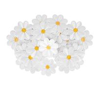 Jiawu Pegatinas de Tela con Bordado de Margaritas, 40 Uds., Parches para Planchar para Mochila, Manualidades, Accesorios de Ropa de Costura