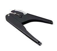 Jiawu Perforadora, Preciso de Posicionamiento del Tapón de Papel Perforadora con Ergonómico, Manual con Capacidad de 10 Hojas para Tarjeta de Identificación, Permiso, Papel Adhesivo para Teléfono