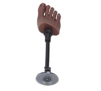 Jiawu Pie de Práctica de Uñas de Silicona con Soporte, maniquí de Pie Suave y Flexible para Entrenamiento de Arte de Uñas, Modelo de Exhibición de Salón de Tatuajes (derecho)