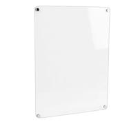 Jiawu Pizarra Blanca con Imán Acrílico Transparente, 40x30 Cm, Planificador de Menús para Refrigerador, Fácil de Limpiar para Cocina, Planificación de Comidas, Adecuado para Todos los Refrigeradores
