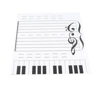 Jiawu Pizarra Magnética de Borrado en Seco Tablero de Lectura de Notas para Lecciones de Música Profesor de Piano Aula Regalo de Enseñanza de Música - Doble Cara con 70 Imanes, Superficie Suave de
