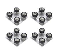 Jiawu Placa de Pórtico para Impresora 3D de Alta Resistencia, Aleación de Aluminio Plateada, Construcción Ligera para Máquinas CNC, 4 Piezas para Entusiastas del Bricolaje