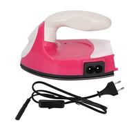 Jiawu Plancha de Viaje Mini con Vapor para Ropa, Mini Planchadora Portátil de 15 W con Suela Antiadherente, Plancha Pequeña para Coser, Acolchar y Manualidades, Peso Ligero,100-240V (Enchufe de la UE)