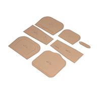 Jiawu Plantilla Acrílica para Bolso de Cuero, Plantilla Transparente de Corte Preciso con Capa Protectora, Accesorios Artesanales para Bolso de Hombro para Regalo