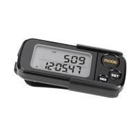 Jiawu Podómetro, Podómetro 3D para Caminar con Clip y Cordón Extraíbles, Pantalla Digital Grande, Memoria de 30 Días, Seguimiento Preciso de los Pasos para Hombres, Mujeres, Niños