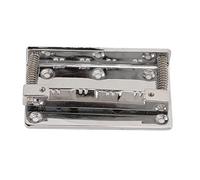 Jiawu Puente de Mandolina, 8 Cuerdas de Altura Ajustable, Placa de Puente de Sillín de Metal, Reemplazo de de Mandolina con Llave y Tornillos para Instrumentos de
