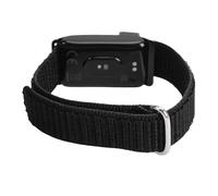 Jiawu Pulsera Inteligente Rastreador de Actividad Física, Elegante, Ligera, IP68, Resistente Al Agua, Monitoreo de Salud para Uso Diario, Pulsera de Nailon (Black)