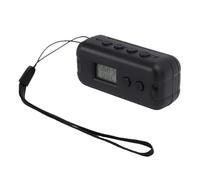 Jiawu Radio FM Portátil, Mini Radio de Bolsillo con Pantalla LCD y Auriculares, Radios Portátiles Personales de 50 a 109 MHz 3,5 Mm para Correr Caminar (Black)