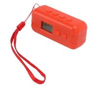 Jiawu Radio FM Portátil, Mini Radio de Bolsillo con Pantalla LCD y Auriculares, Radios Portátiles Personales de 50 a 109 MHz 3,5 Mm para Correr Caminar (Orange)