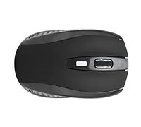 Jiawu Ratón Inalámbrico 2.4GHz con 3 Niveles de dpi, Acabado Mate (Black)