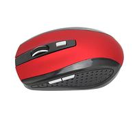 Jiawu Ratón Inalámbrico 2.4GHz con 3 Niveles de dpi, Acabado Mate (Rojo)