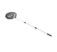 Jiawu Red de Aterrizaje de Pesca, Telescópico de Aleación de Aluminio Plegable con Malla de PVC, para Liberación de Captura de Peces, Agua Dulce y Salada (1.7M)