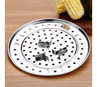 Jiawu Rejilla para Cocinar Al de Acero Inoxidable con 3 Patas, Soporte Multifuncional para Cocinar Al Bollos y Verduras, Diseño Resistente Agua, Soporte Estable que No Se Oxida para Cocina, Fácil