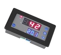Jiawu Relé de Retardo de Sincronización, Módulo de Temporizador de Ciclo de Pantalla Dual LED Digital de 12 V con 18 Modos 0-999 S/m/h Ajustable para Interruptor de Control de Automatización Panel de