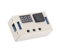 Jiawu Relé Temporizador, Módulo de Interruptor de Control de Automatización Ajustable con Pantalla LED de 12 V, Módulo de relé Digital con Aislamiento de Acoplador óptico para Automatización del