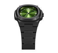 Jiawu Relojes Inteligentes Resistentes Al Agua, Construcción Robusta, Reloj Duradero para Jóvenes Caminantes y Nadadores (Verde Negro)