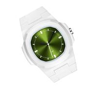 Jiawu Relojes Inteligentes Resistentes Al Agua, Construcción Robusta, Reloj Duradero para Jóvenes Caminantes y Nadadores (Blanco Gris Verde)