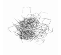 Jiawu Reparación de Parachoques de Acero Inoxidable de 100 Pcs Pre Cortado 0.8 mm: Herramienta de Soldadura Fuerte y Duradera para Reparaciones de Plástico (De tipo S 0.8 mm 100pcs)
