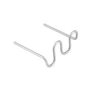 Jiawu Reparación de Parachoques de Acero Inoxidable de 100 Pcs Pre Cortado 0.8 mm: Herramienta de Soldadura Fuerte y Duradera para Reparaciones de Plástico (Rotonda de forma de onda tipo 0.8 mm