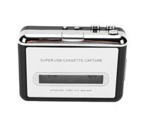 Jiawu Reproductor de Cinta de Casete USB Portátil, Convertidor de Casete a MP3, Cinta de Reproductor de Música, Conector para Auriculares de 3,5 Mm o Parlantes Externos, 2 Pilas AA o
