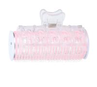 Jiawu Rodillo de Pelo Eléctrico, Mini Rizador de Pelo Portátil con Carga USB, Herramienta de Peinado con Cable USB para Flequillo, Rizado de de Raíz de, Fuerte Adherencia, Ligero, sin Daños, 3 (PINK)