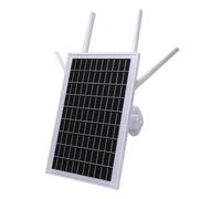 Jiawu Router módem 4G LTE Solar para Exteriores con Ranura para Tarjeta SIM, batería integrada de 20800 mAh y Panel Solar de 15 W. Conecta hasta 8 Dispositivos. (Versión de EE. UU.)