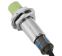Jiawu Sensor de Proximidad Inductivo, CA 110-220V Distancia de Detección de 4 Mm Normalmente Cerrada, Interruptor de Proximidad de Metal con Carcasa de Latón para Máquinas Herramienta, Metalurgia,