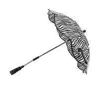 Jiawu Sombrilla Universal para Cochecito de bebé de 14 Pulgadas con Protección UV, Paraguas Ajustable de 360° para Cochecito de bebé, Parasol UPF 50, Clip Universal y Resistente Al Viento (Raya de