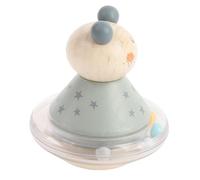 Jiawu Sonajero para bebé, Material de Madera Maciza, Adorable Diseño Animal, Función de Batido Estable, Sonajero para bebé, Juguete Sensorial para Recién Nacidos con Sonido Nítido para Niños de 0 a