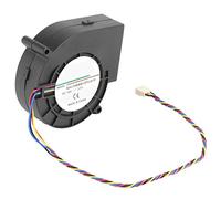 Jiawu Soplador Centrífugo, 12 V 3,8 A 190 CFM de Alto Volumen de Aire, Carcasa de Plástico de Ventilador Centrífugo, Soplador de Aire con Doble Rodamiento de Bolas para Barbacoa, Parrilla, Ahumador,