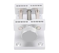 Jiawu Soporte de Caja de Reloj Ajustable, Herramienta de Reparación de Acero de Aleación Resistente para Relojeros, Plata, Reemplazo de Pilas para Reloj