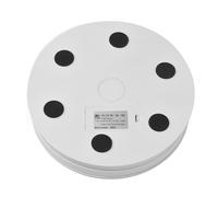 Jiawu Soporte de Mesa Giratoria de Exhibición Eléctrica, Capacidad de Carga de 22lb, Batería Recargable por USB, Control Remoto para Modelos, Escaparate de Productos (WHITE)