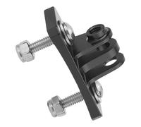Jiawu Soporte de Montaje Fijo para Casco de Paracaidismo, Adaptador de Montaje Fijo para Casco Resistente, Antideformación, de Aleación de Aluminio, con Instalación Fija con Tornillo (Black)