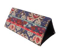 Jiawu Soporte para Cartas de Póquer, Soporte de Mesa de Tela Plegable Minimalista de Varios Niveles para Organizar Fácilmente Naipes para Noches de Casino (Estilo Etnico)