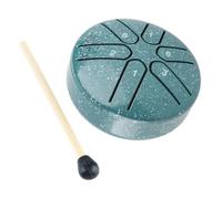 Jiawu Tambor Handpan, Tambor de Lengua de Relajación Relajante, Afinación de 6 Notas, Instrumento de Percusión sin Preocupaciones con Baqueta para Principiantes, Musicoterapia de Meditación (GREEN)