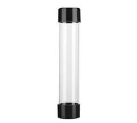 Jiawu Tanque de Refrigeración por Agua, 240 Mm Cilíndrico Acrílico Transparente Fuerte Pegamento Sellos Enfriador de Agua para PC, Depósito de para Computadora con Tubo de 45 Mm de Diámetro Rosca G1/4