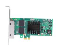 Jiawu Tarjeta de Red Gigabit Ethernet PCI Express Procesamiento de Datos Eficiente Alta Estabilidad para Servidores y Computadoras de Escritorio Adaptador de Red de 4 Puertos RJ45 para Aplicaciones