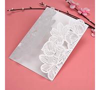 Jiawu Tarjetas de Invitación de Boda Talladas de Estilo Europeo de 10 Piezas, Juego de Invitaciones Comerciales, Hojas Interiores en Blanco para Bricolaje Personalizado, Diseño Romántico y Elegante