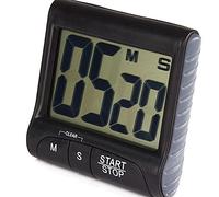 Jiawu Temporizador de Cocina Digital, Pantalla Grande, Alarma Fuerte, Temporizador de Cocina, de Entrenamiento con Imán Fuerte, Orificio para Colgar en la Parte Posterior, Soporte Retráctil para