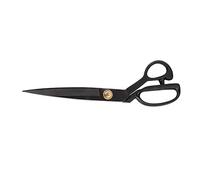 Jiawu Tijeras de Sastre de Acero Negro Retro, Tijeras de Tela de Costura Resistentes, Artesanales Profesionales con Remache Ajustable, de Corte de Ropa Antioxidantes para Cuero y Tela, (Tamaño HC-12)