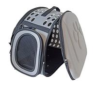 Jiawu Transportador para Gatos Transpirable, Bolsa Portátil Plegable para Mascotas, Correa de Mano de Viaje de Gran Capacidad, Hombro de Doble Uso, Color Rosa para Caminar, IR de Compras, Andar en