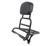 Jiawu Trunk de Motocicleta Trasera con una Almohadilla, Estructura de Acero de Carbono Sólido, Instalación Fácil, Se Adapta a G350 2023-2025 (BLACK)