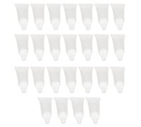 Jiawu Tubo de Brillo de Labios, Contenedor de Brillo de Labios Vacío Recargable de 5 Ml, Material de PVC Suave con Diseño Transparente para Lápiz Labial, champú, Loción Corporal, Viajes