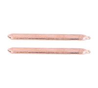 Jiawu Tubo de Calor de Latón Conductor Térmico de 3.150 in, Paquete de 2, Tubo de Disipador de Calor Plano de CPU GPU de 0.315 in de Ancho para Refrigeración de Computadora Portátil DIY, Conductor