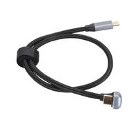 Jiawu U Forma Cable de Datos Tipo C 100W Cable de Carga de 10 Gbit/S Velocidad de Transmisión 4K 60 Hz OTG de Soporte para Las Unidades de Gamificación (50cm)
